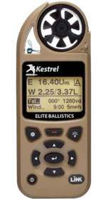 Kestrel 5700 ELITE Weather Meter Applied Ballistics and LINK in Tan